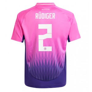 Fotbalové Dres Německo Antonio Rudiger #2 Venkovní Oblečení ME 2024 Krátký Rukáv